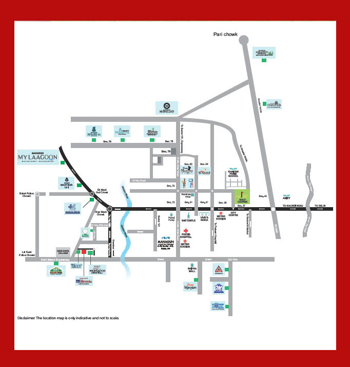 Mahagun My Laagoon Location map